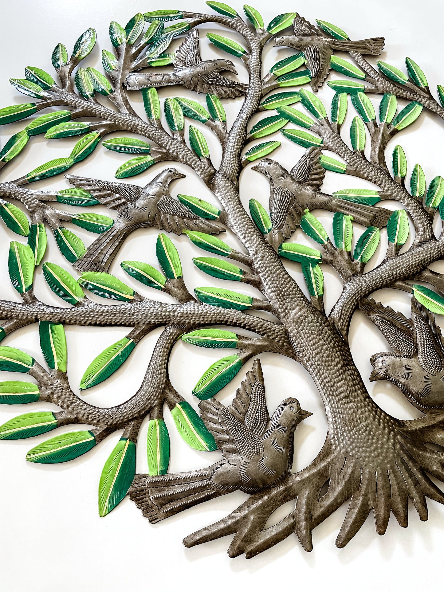 Birds at Home Oil Drum Art