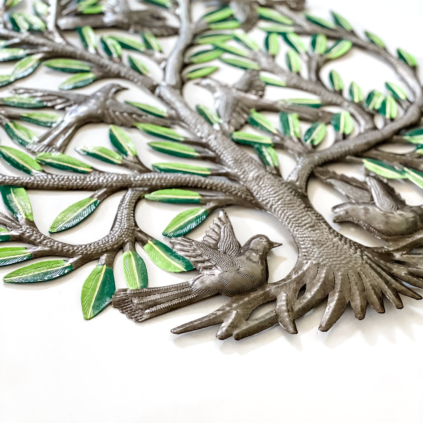 Birds at Home Oil Drum Art