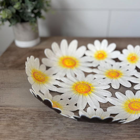 Metal Daisy Bowl