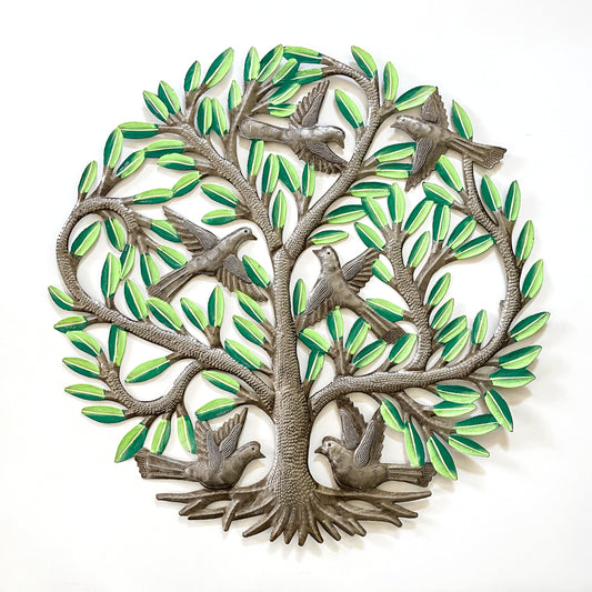 Birds at Home Oil Drum Art