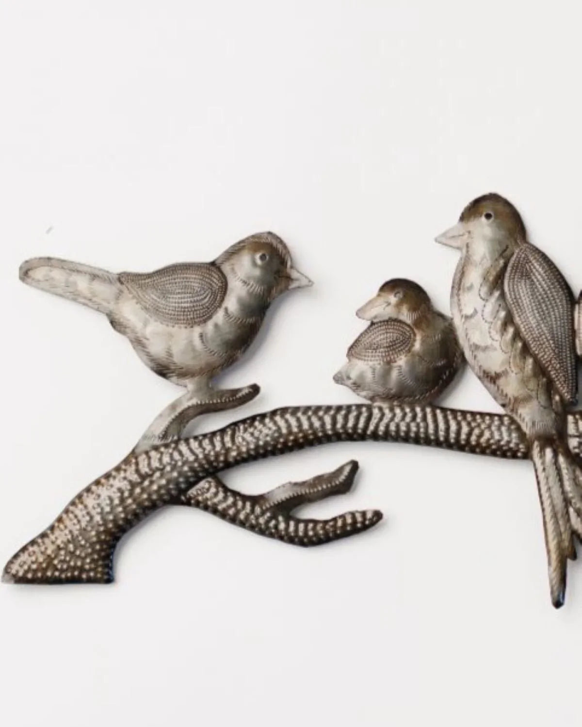 Birds on Branch Oil Drum Art