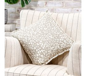 16' X 16' BEIGE SPRING FLORAL PILLOW