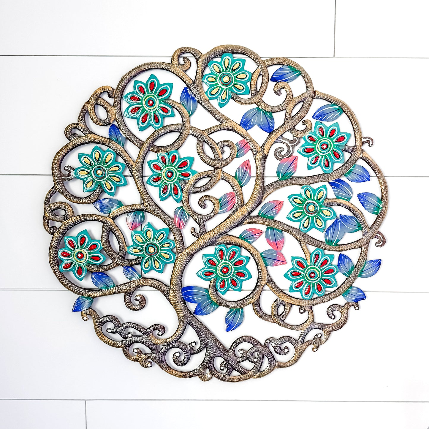 Kaleidoscope Tree Oil Drum Art