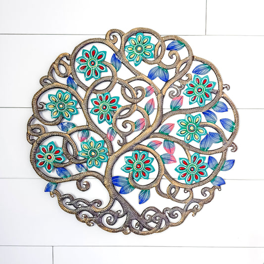 Kaleidoscope Tree Oil Drum Art